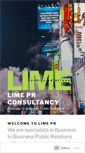 Mobile Screenshot of lime-pr.co.uk